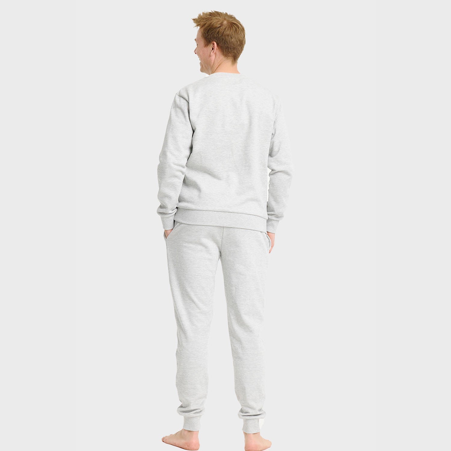 Grått sweatset – Herr